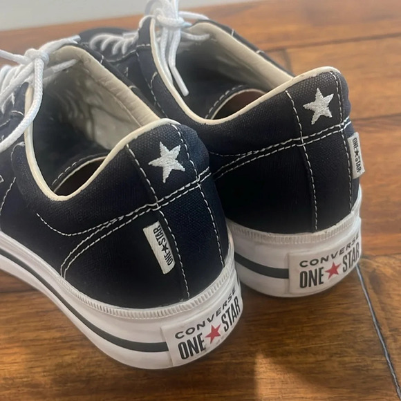 RARE Converse One Star Platform Ox sneakers 564031C black red bottom soles 5.5 - Picture 11 of 17